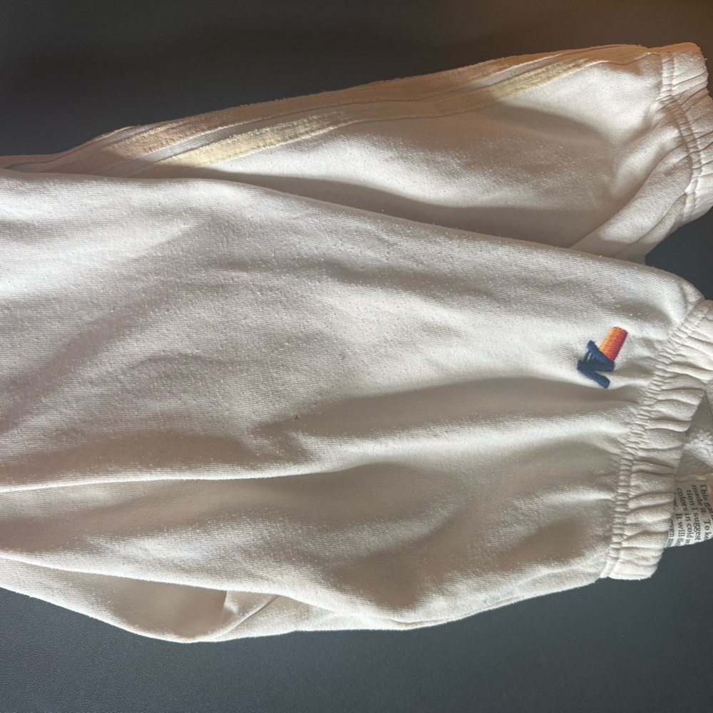 Aviator Nation off white Sweatpants- small with callouts
